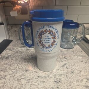 Blue and Gray Syracuse University Travel Mug